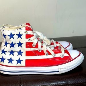 Converse Kids Sneakers - Red, White, and Blue
